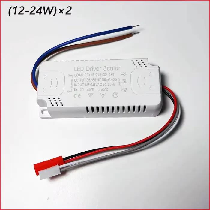 Driver LED 3 couleurs 40-60W×2/60-80W×2 pour bande LED à courant constant, entrée d'alimentation AC1