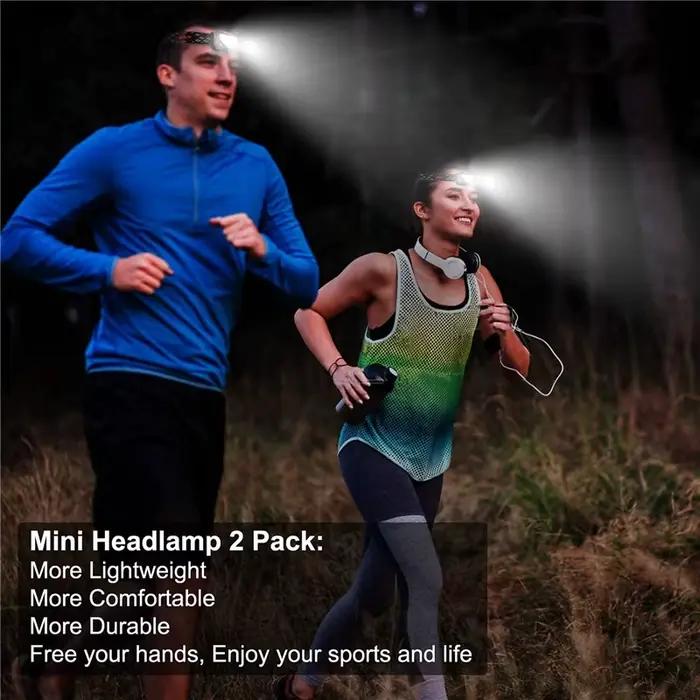 8 Modes Handfress capteur de mouvement puissant phare LED lampe frontale COB lampe de poche torche l