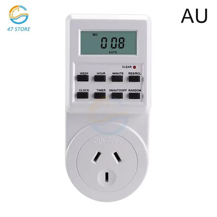 Minuteur numérique programmable, prise de minuterie pour appareils de cuisine, contrôle du temps, co