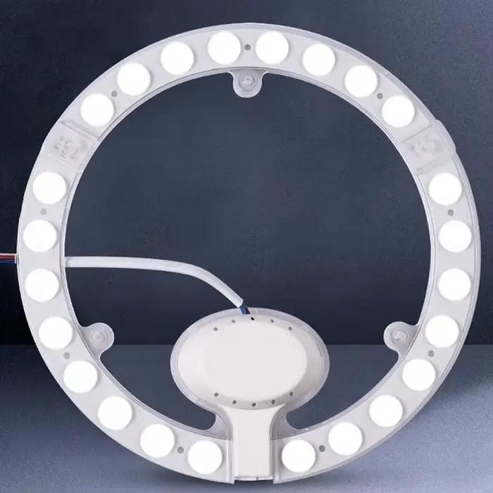 RnnTuu 12W 18W 24W 36W LED panneau d'anneau cercle lumière AC220V-240V LED panneau de plafond rond l