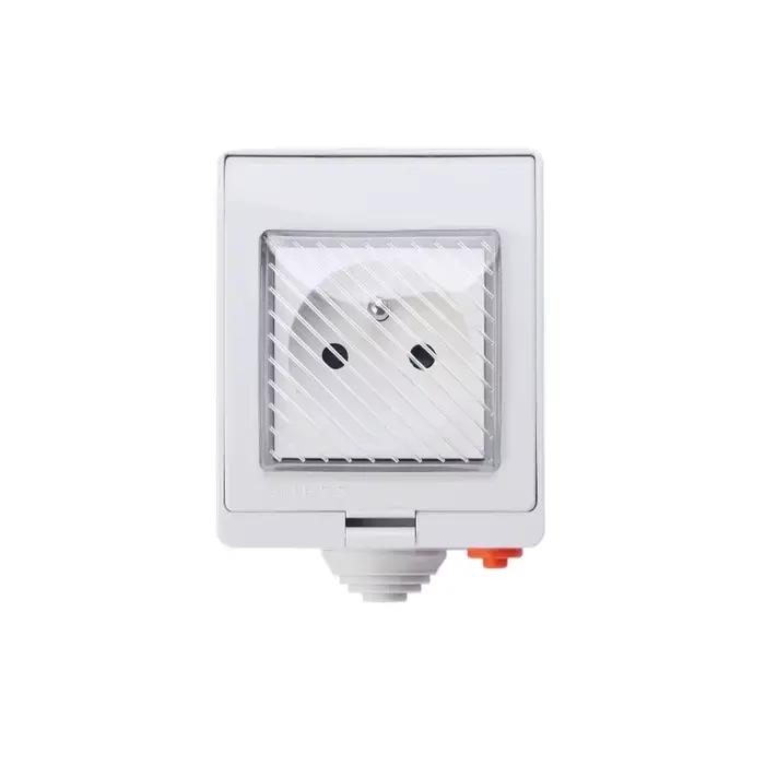 Tuya WIFI prise intelligente extérieure EU FR Itlay 16A 4000W IP55 prise électrique étanche à distan