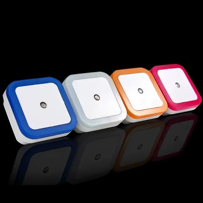 Capteur sans fil LED veilleuse prise ue US Mini veilleuses carrées pour bébé enfants salon chambre c