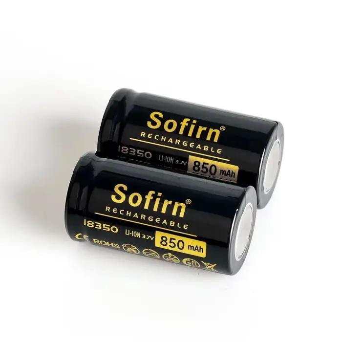 Sofirn 21700 ou 18350 ou 18650 batterie pré-chargée 3.7 V Li-ion piles rechargeables pour lampe de p