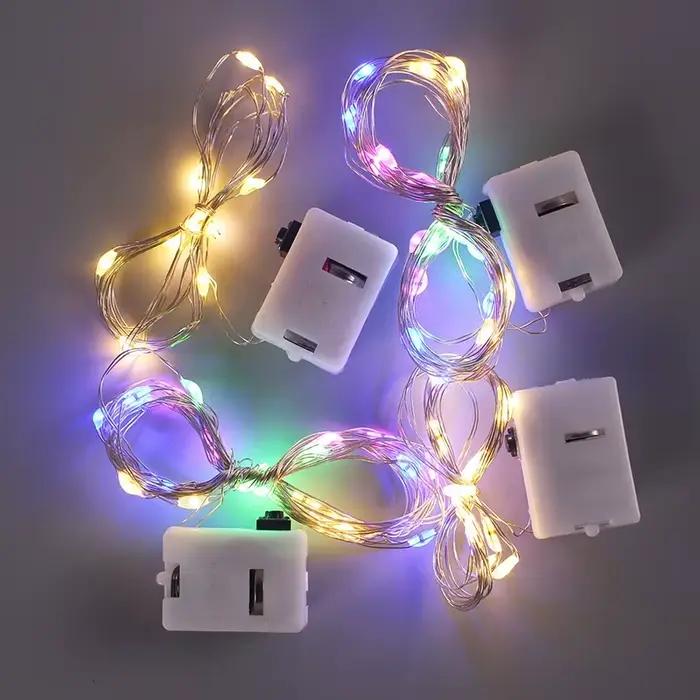 10/5 pièces guirlande lumineuse LED 3 modes alimenté par batterie guirlande lumineuse pour la maison