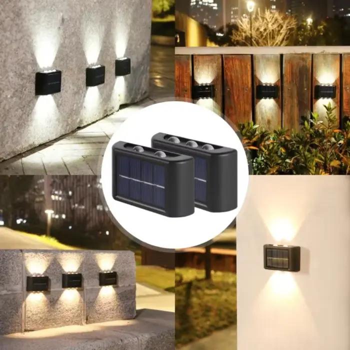 Applique Murale Solaire à 10LED pour l'Extérieur, Imperméable, Haut et Bas, Éclairage Shoous, Décora