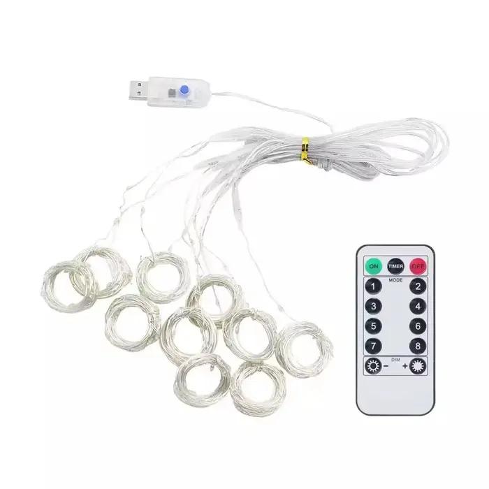 Guirlande lumineuse rideau LED 3M, guirlande lumineuse féerique de noël, lumières de glaçons pour fê