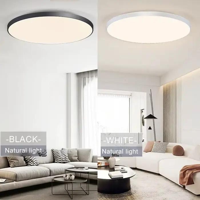 Plafonnier Led intelligent 36W 50W plafonniers Led modernes à intensité variable avec télécommande A