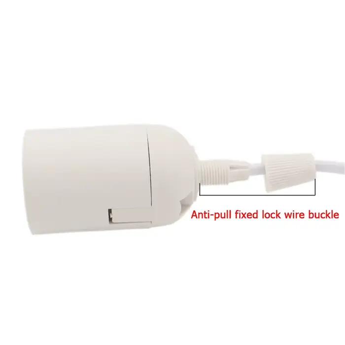 US AU UK EU à E14 E27 cordon d'alimentation vis Base support de lampe pendentif LED tête de lumière