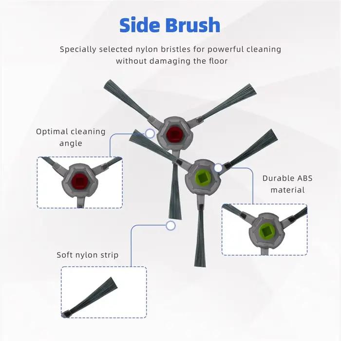 Compatible avec l'aspirateur robot AIRROBO P20 Brosse principale et latérale Filtre HEPA Accessoires