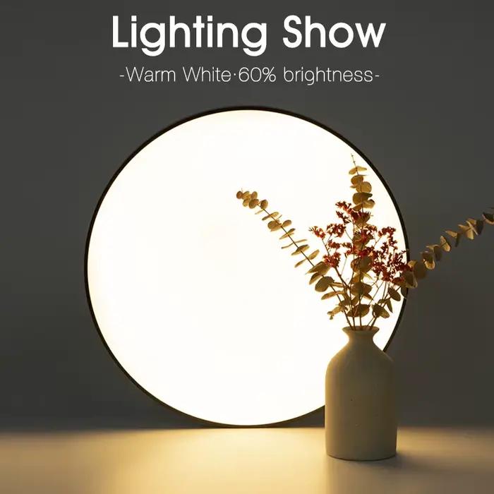 Plafonnier Led intelligent 36W 50W plafonniers Led modernes à intensité variable avec télécommande A