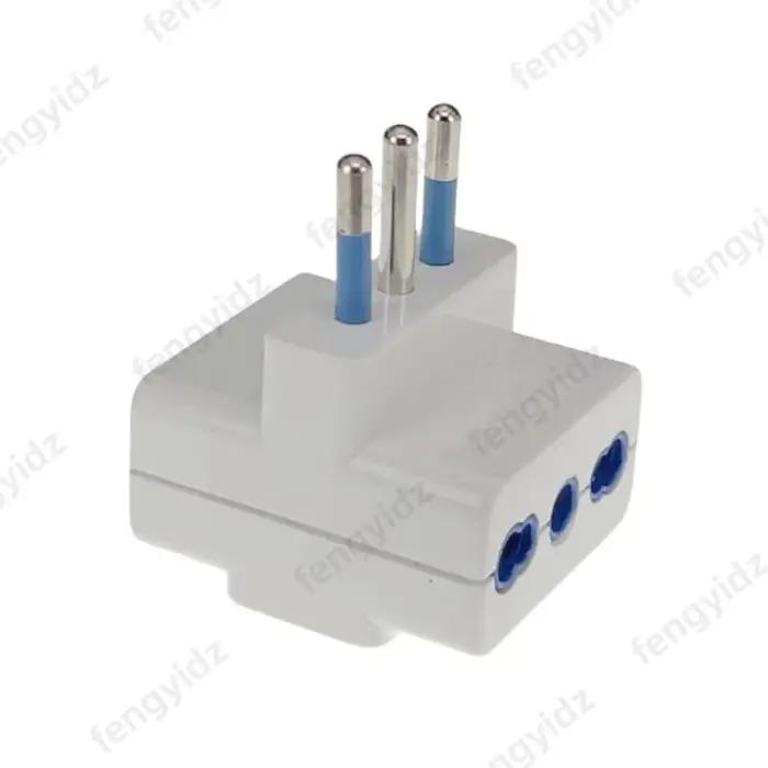Adaptateur de prise de voyage italien, prise à 3 voies, prise multi-ports, norme italienne 10A 250V