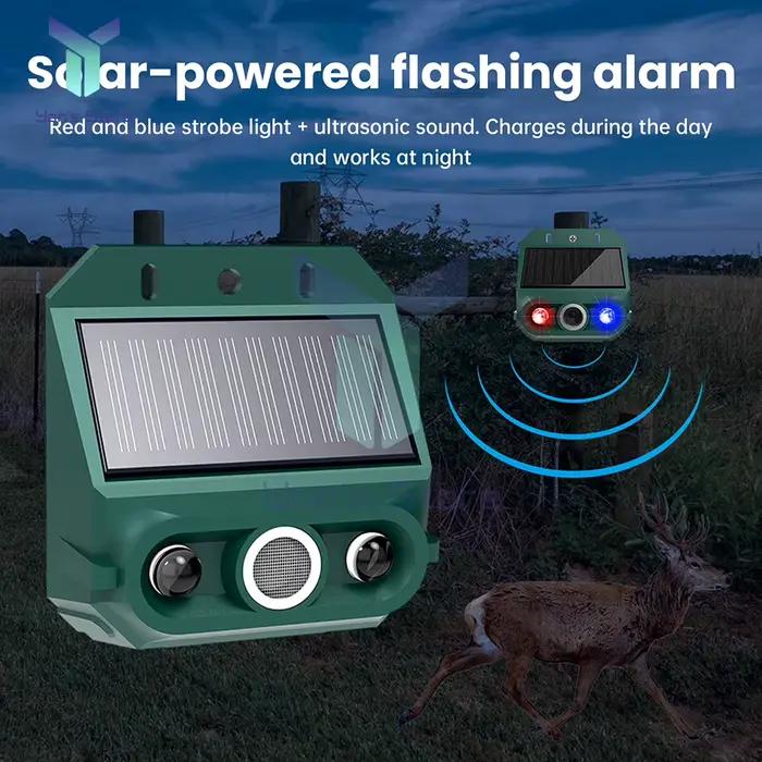 Alarme solaire sonore et lumineuse, capteur de mouvement, sirène de sécurité extérieure pour Test ag