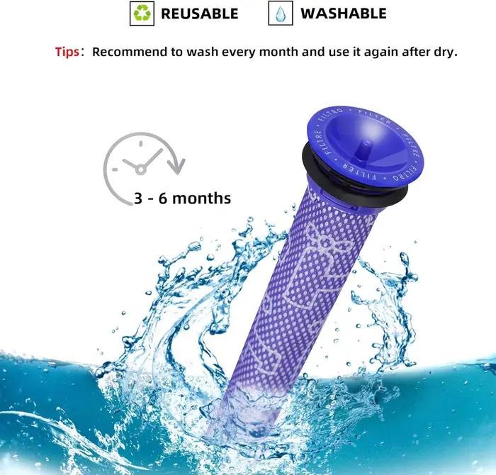 Filtre de remplacement pour aspirateur sans fil Dyson V6 Absolute Total Clean, filtres HEPA comparés