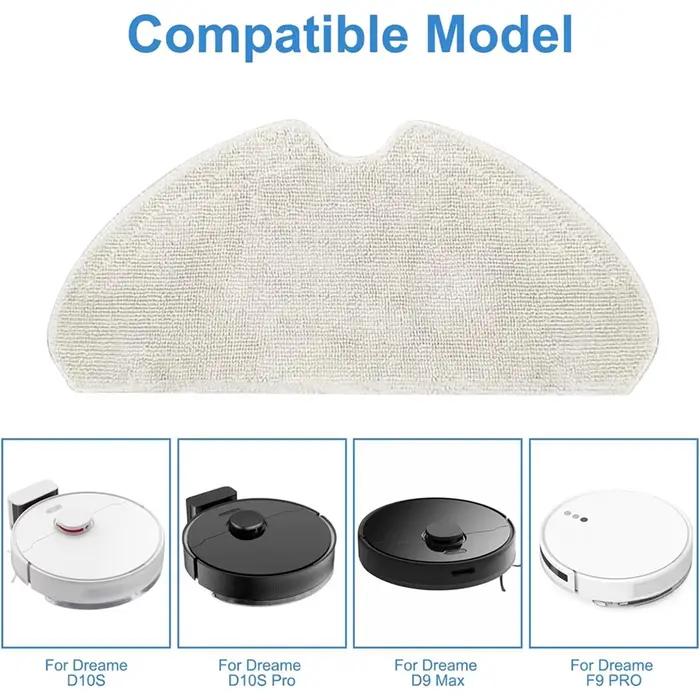 Tampons de vadrouille de rechange pour aspirateur robot Dreame, tampon de vadrouille lavable et réut