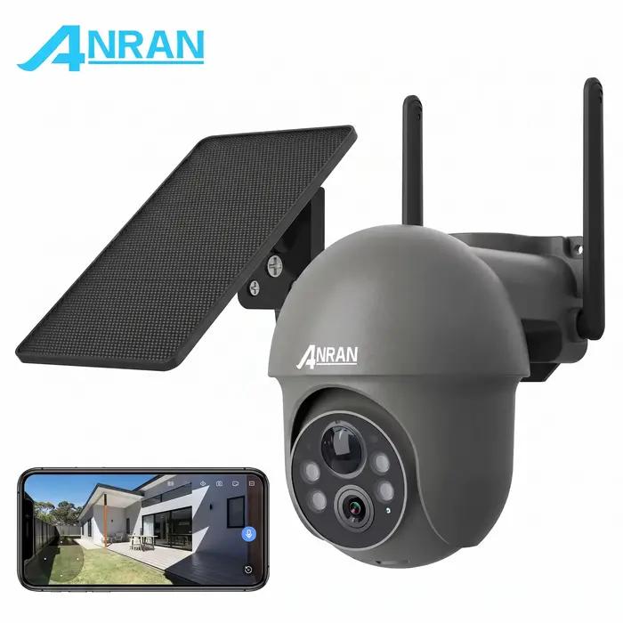 ANRAN 5MP sécurité solaire WiFi caméra extérieure sans fil Surveillance projecteur détection de mouv
