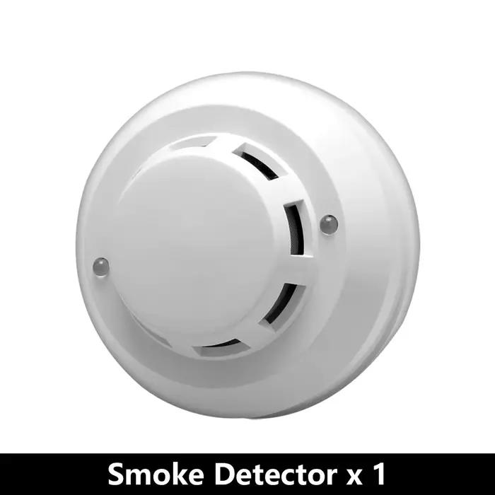 Détecteur d'incendie de fuite de fumée filaire de tension 12V, capteur d'alarme autonome pour systèm