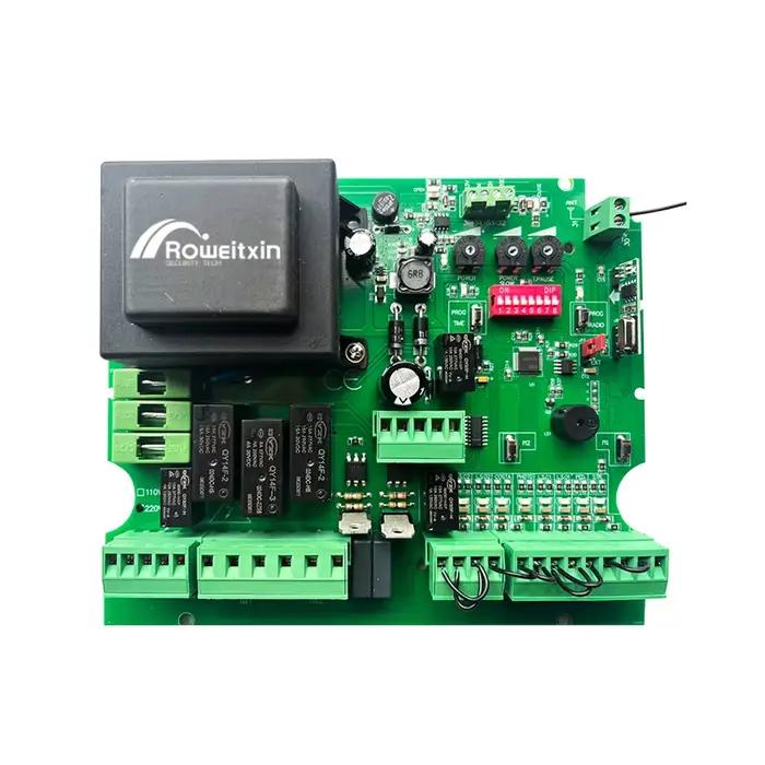 PCB de porte battante/couleur 220v AC 433 Mhz modèle NC pour double moteur, Circuit imprimé de moteu