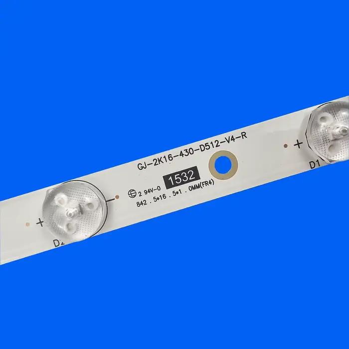 Bande de rétro-éclairage LED pour 43PUS6401/60 43PUT6101 43PUS6551 LB43014 V0_00 43PUS6501 43PUS6101