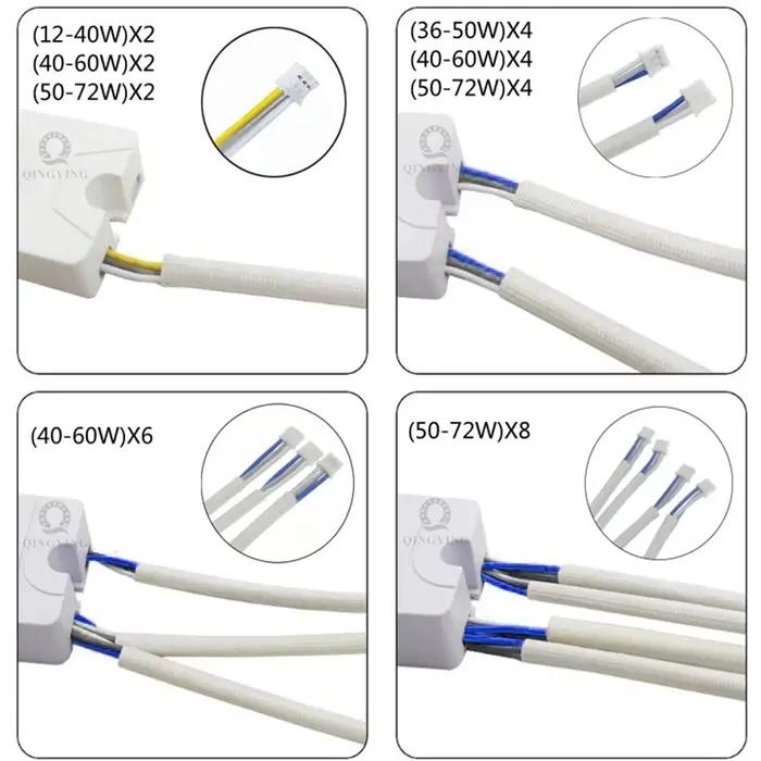 1 pièces AC220V 2.4G RF télécommande pilote LED Intelligent 12-40W 36-50W 40-60W 50-72W X2 X4 X6 X8