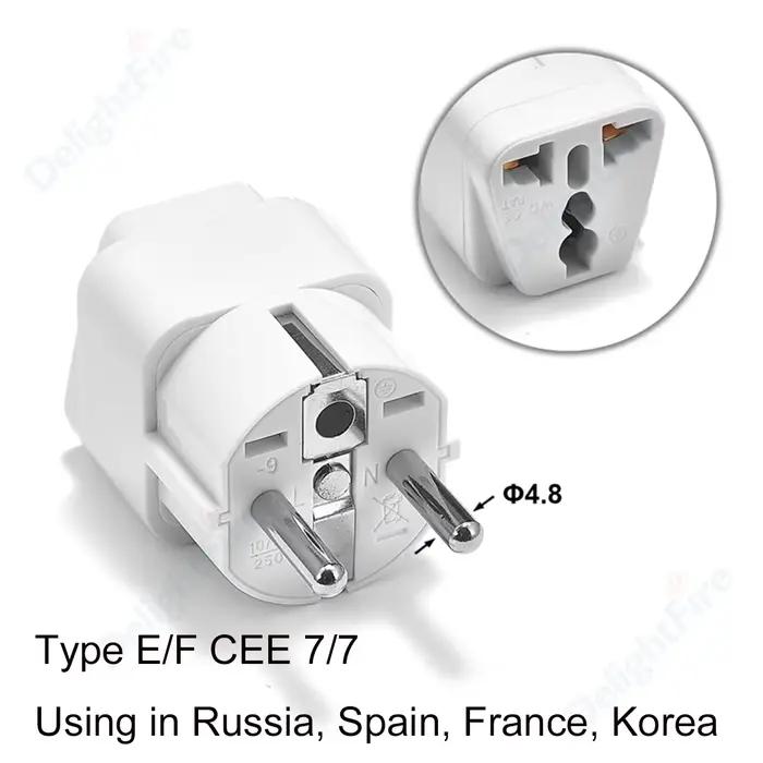 Adaptateur de prise ue AU UK US vers EU, convertisseur d'adaptateur de prise européenne, adaptateur