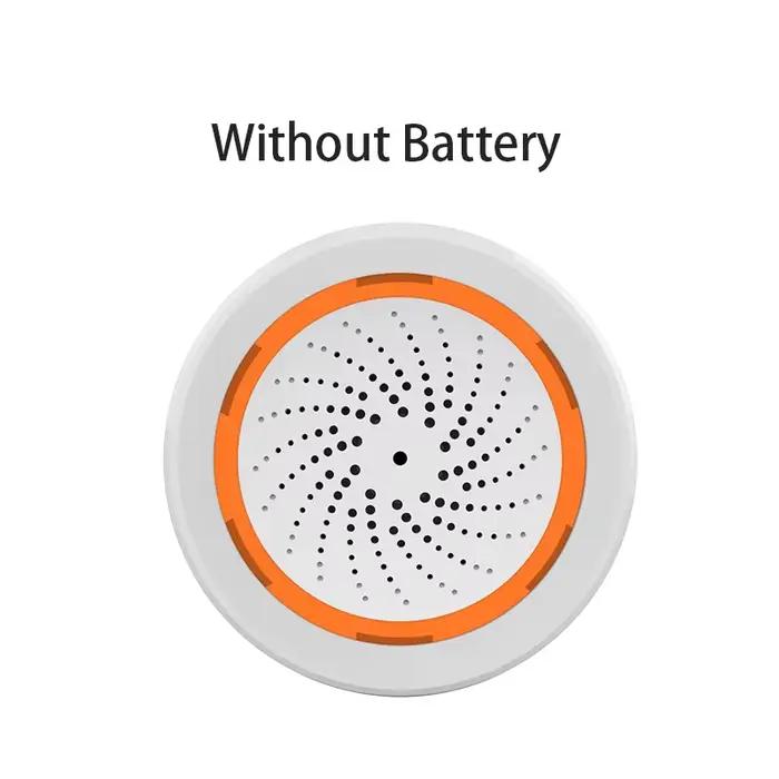 Haozee Tuya ZigBee sirène intelligente alarme 90dB lumière sonore alarme de sécurité à domicile fonc