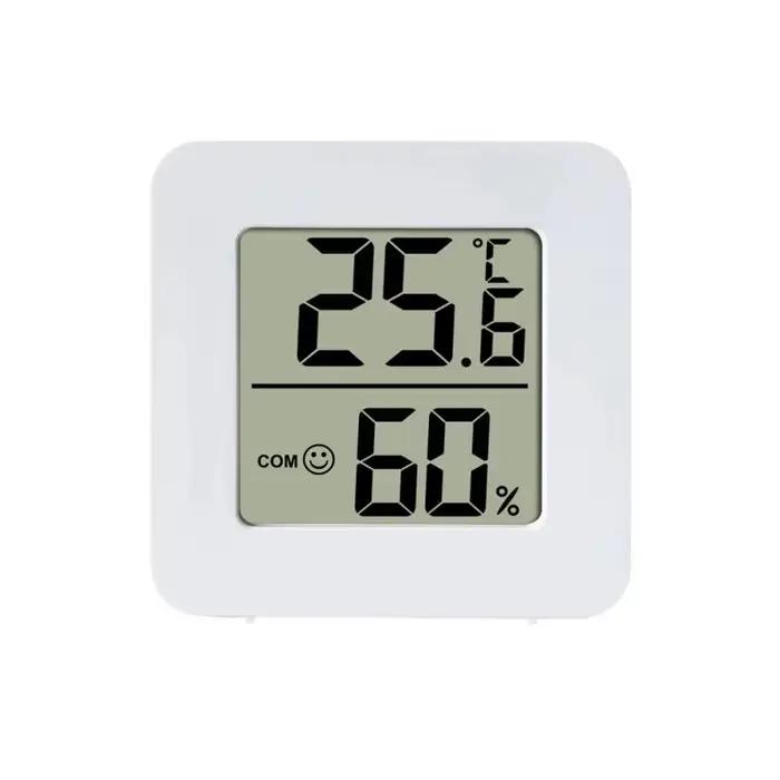 Jauge de température pour pièce, Mini thermomètre et hygromètre numérique avec capteur mural, écran