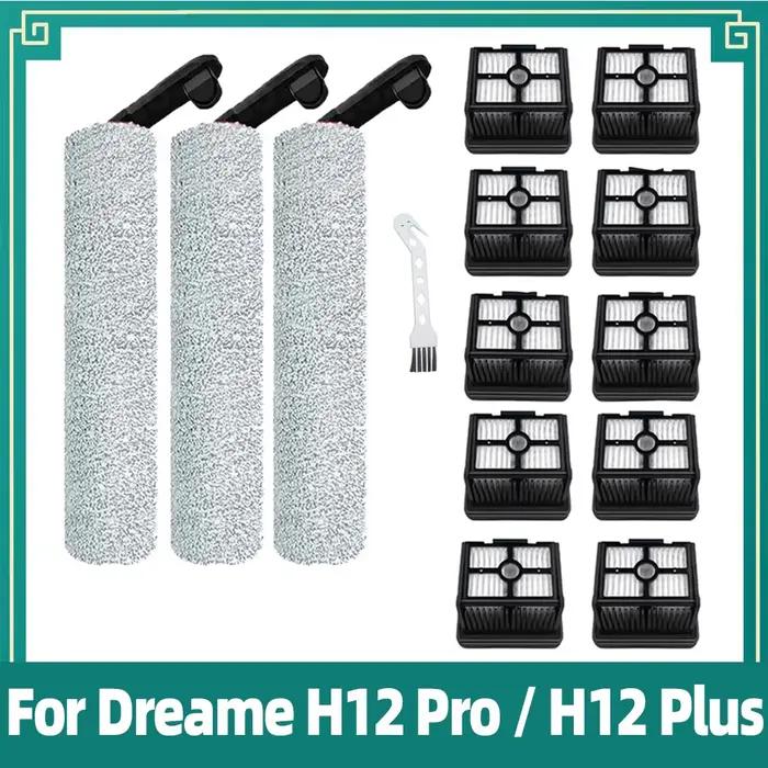 Adapté pour l'aspirateur Dreame H12 Pro / H12 Plus / H12 Dual / M13 Beta Brosse principale à rouleau