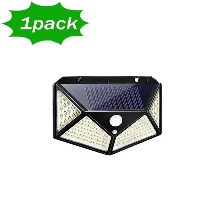 Lampe solaire LED multifonctionnelle avec détecteur de mouvement, lumière du soleil étanche, décorat