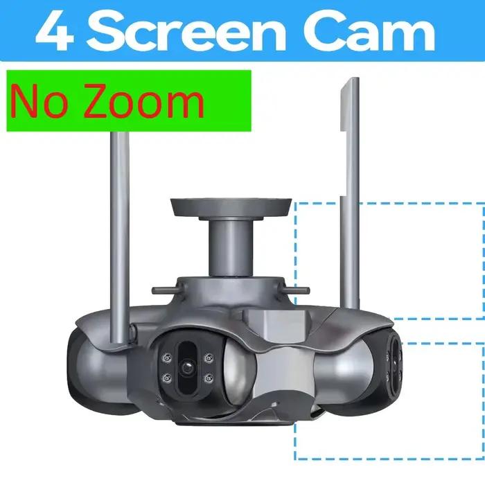 DIFANG 35MP WiFi caméra IP 4 écrans 7 lentilles 10X Zoom extérieur sans fil PTZ caméra de sécurité s