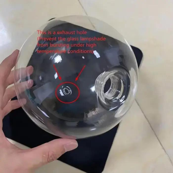 Boule de verre à bulles pendentif éclairage pour chambre chevet cuisine salle à manger salle de bain