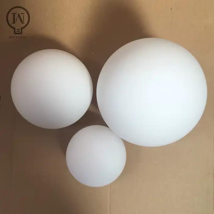 Abat-jour en verre blanc, abat-jour Globe laiteux, couvercle de lumière rond D10cm D12cm D15cm D20cm
