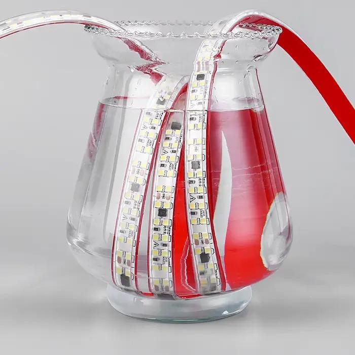 Bande lumineuse LED pour l'extérieur, étanche IP67, 220 V, 2835 120/240 gible/M 1M-30M