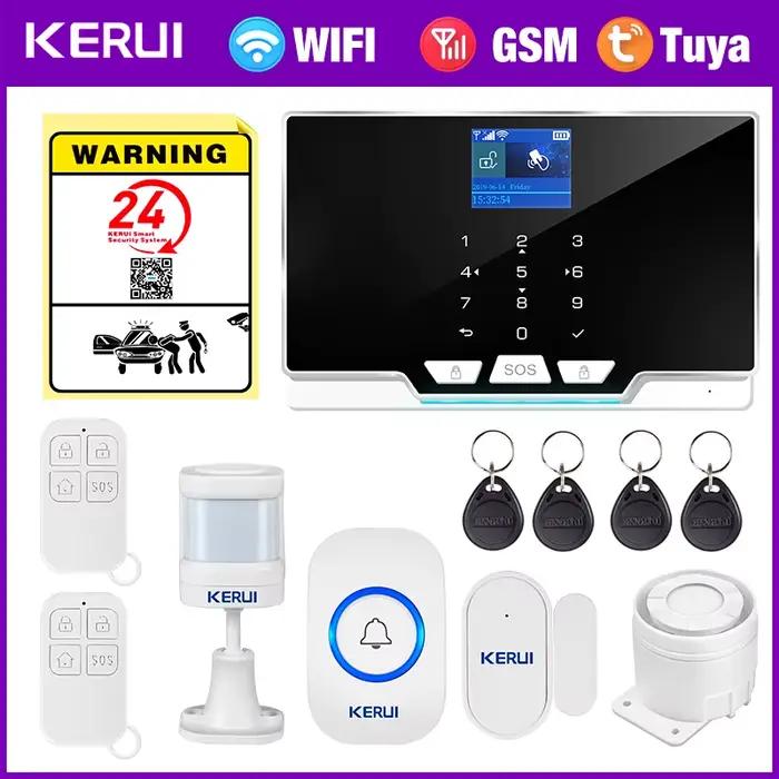 KERUI – alarme domestique pour système d'alarme domestique, Kit d'alarme anti-cambriolage intelligen