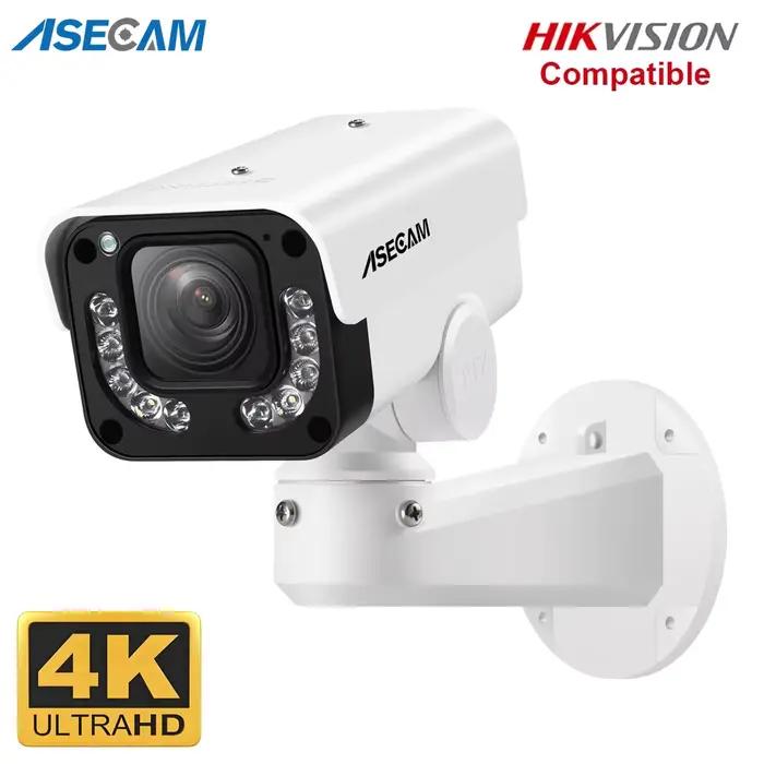ASECAM 4K 8MP Camera Surveillance Extérieure PTZ 30X Zoom optique AI Détection de Véhicule WDR POE I