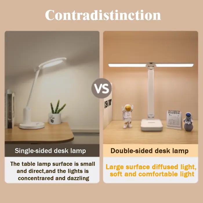 Lampe de bureau LED lampe de Table Rechargeable USB 3 niveaux Dimmable tactile éclairage de bureau P