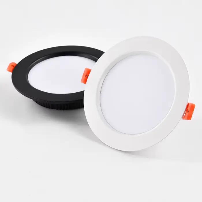 DC 12V LED Downlight plafonnier 24V projecteur 3W 5W 7W 9W 12W Grille encastrée Ultra-mince tension