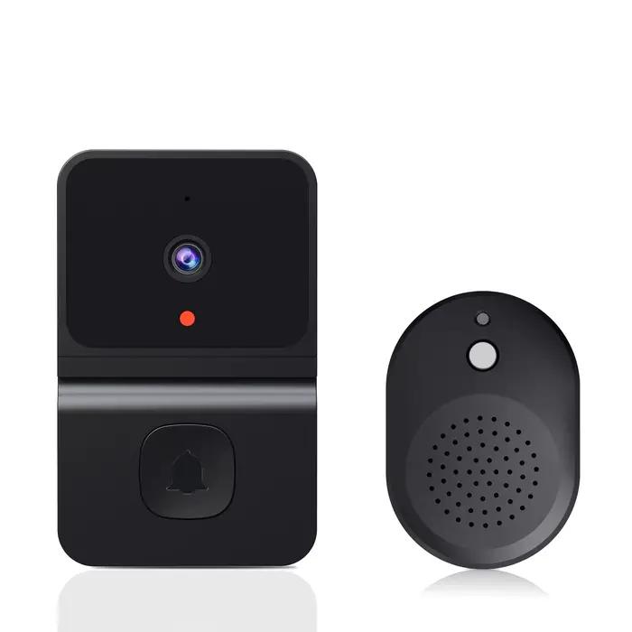 Sonnette sans fil WiFi extérieure avec caméra HD, vision nocturne, interphone vidéo et fonction de c
