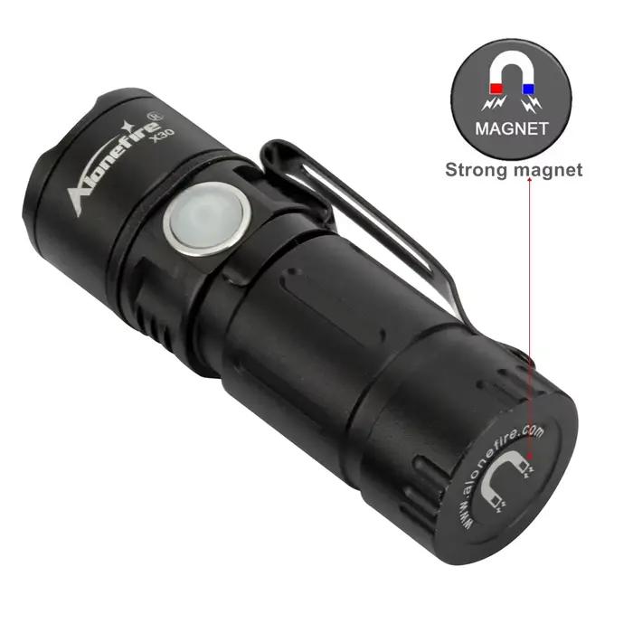 X30 5W LED portable Mini lampe de poche LED aimant Usb Rechargeable en plein air enfant dame sac à d