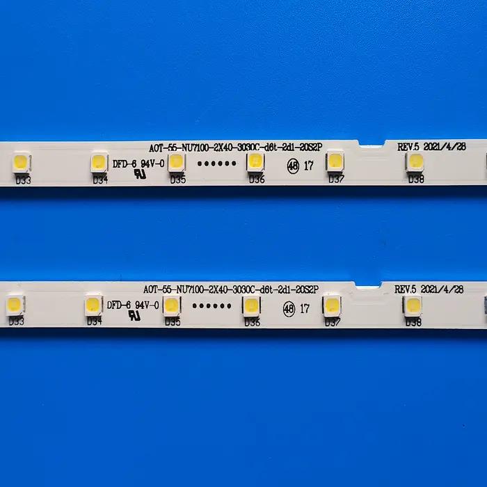 Bande de rétro-éclairage LED pour 55NU7100 UN55RU7100 UE55NU7100 UE55N5540AU UE55NU7023 UE55NU7500 U