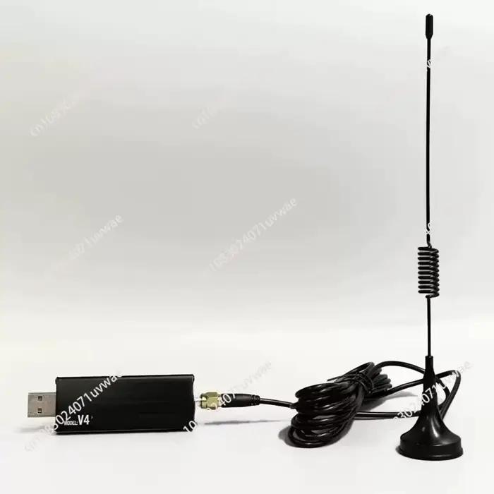 Radio définie par logiciel RTL-SDR V4 1PPM TCXO SMA RTLSDR avec antenne polyvalente