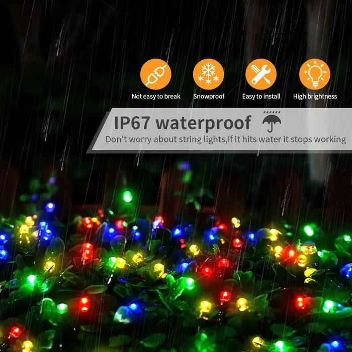 50M 100M lumières de noël guirlande décorative LED chaîne 110V 220V extérieur étanche fée lumières p