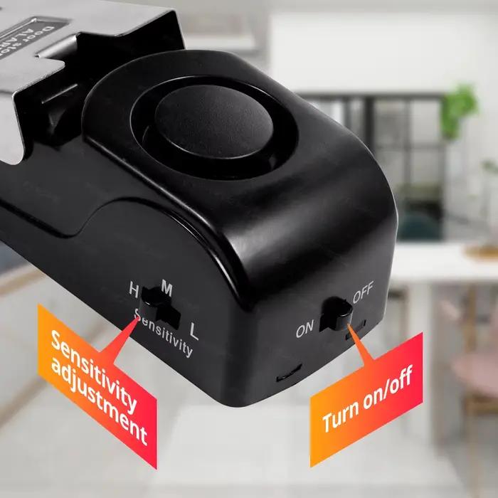 FUERS système d'alarme d'arrêt de porte 120dB système de bloc de porte antivol de sécurité domestiqu