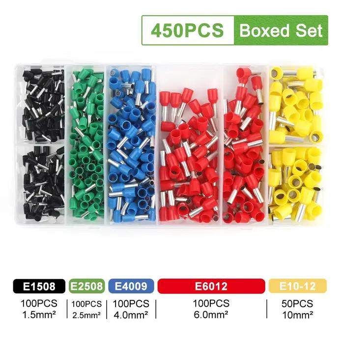 Kits de bornes isolées pour tubes électriques VE, 280 à 2120 pièces, bornes à sertir à câblage rapid