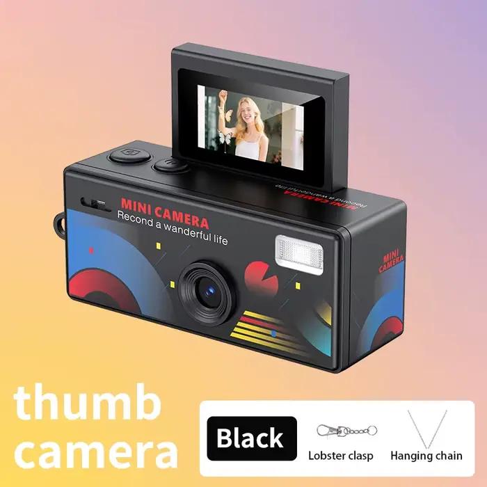 Mini caméra à clipser sur clé USB avec écran rabattable de 0,96 pouce, caméra rétro 720P pour sports