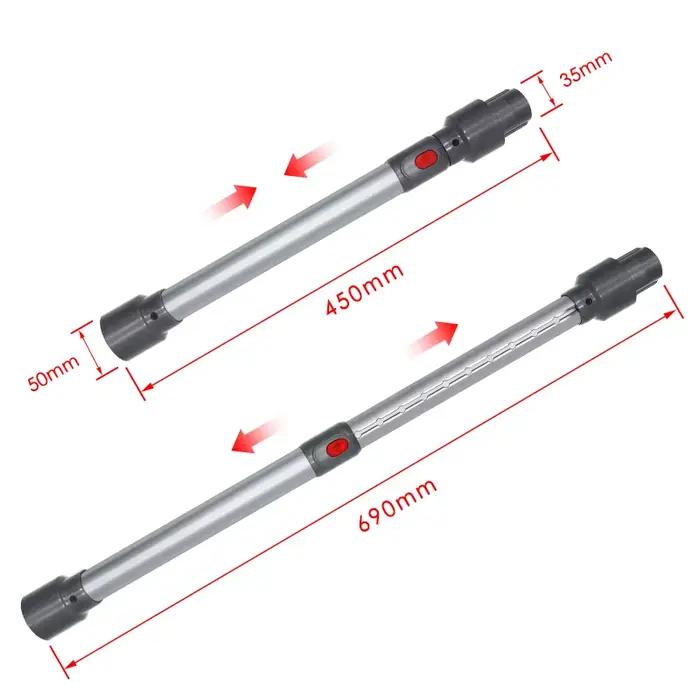 Tube d'extension de tige télescopique pour aspirateur Robot de balayage Dyson V7 V8 V10 V11 V15, acc