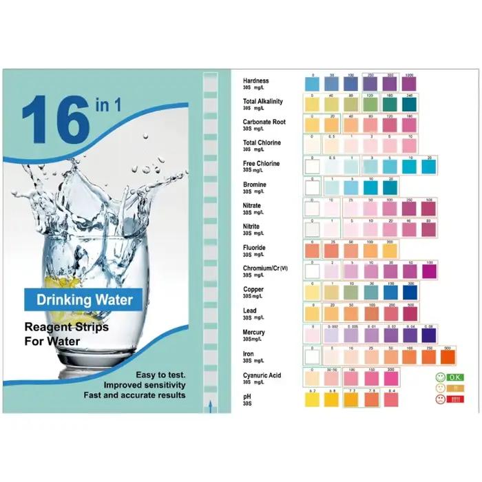 Analyste test d'eau potable qualité supérieure, papier test qualité l'eau du robinet, test facile qu
