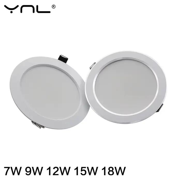 7W 9W 12W 15W 18W Spot LED Downlight AC 220V 240V étanche blanc chaud blanc froid cuisine ronde lamp