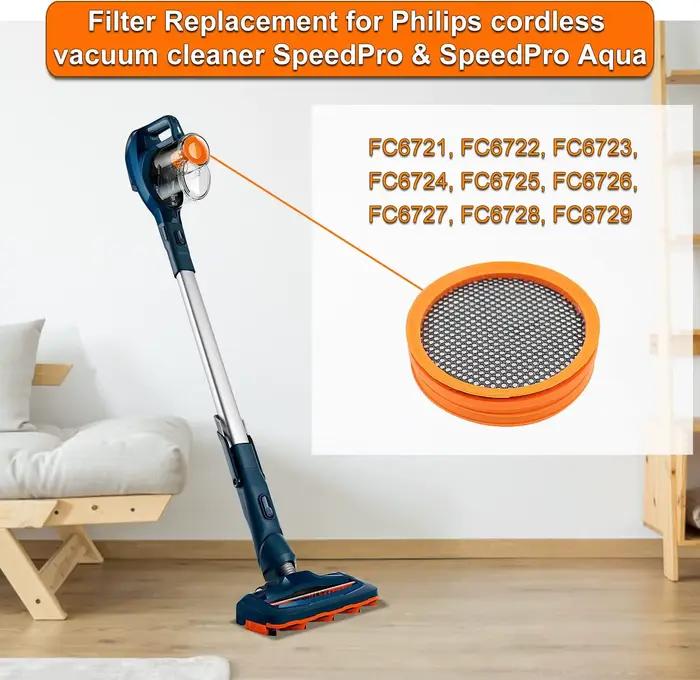 Filtre de remplacement FC8009/01, 5 pièces, pour aspirateur Philips SpeedPro et SpeedPro Aqua FC6721