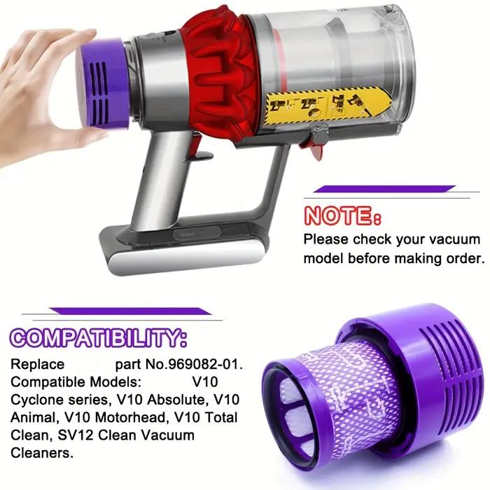 Grande unité de filtre lavable pour aspirateur sans fil Dyson V10 (SV12) Cyclone Animal Absolute Tot