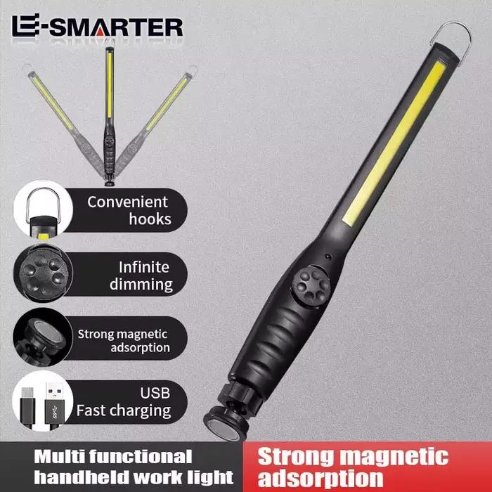 Lampes de travail COB portables avec lampe de poche LED Rechargeable magnétique lampes de réparation